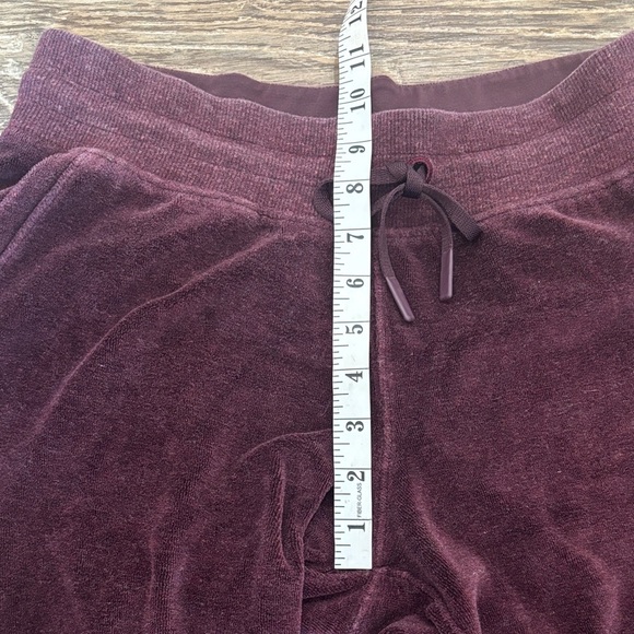 Lululemon Warm Down Jogger Velour Heathered Arctic Plum Women's Size 8 EUC - Picture 13 of 14